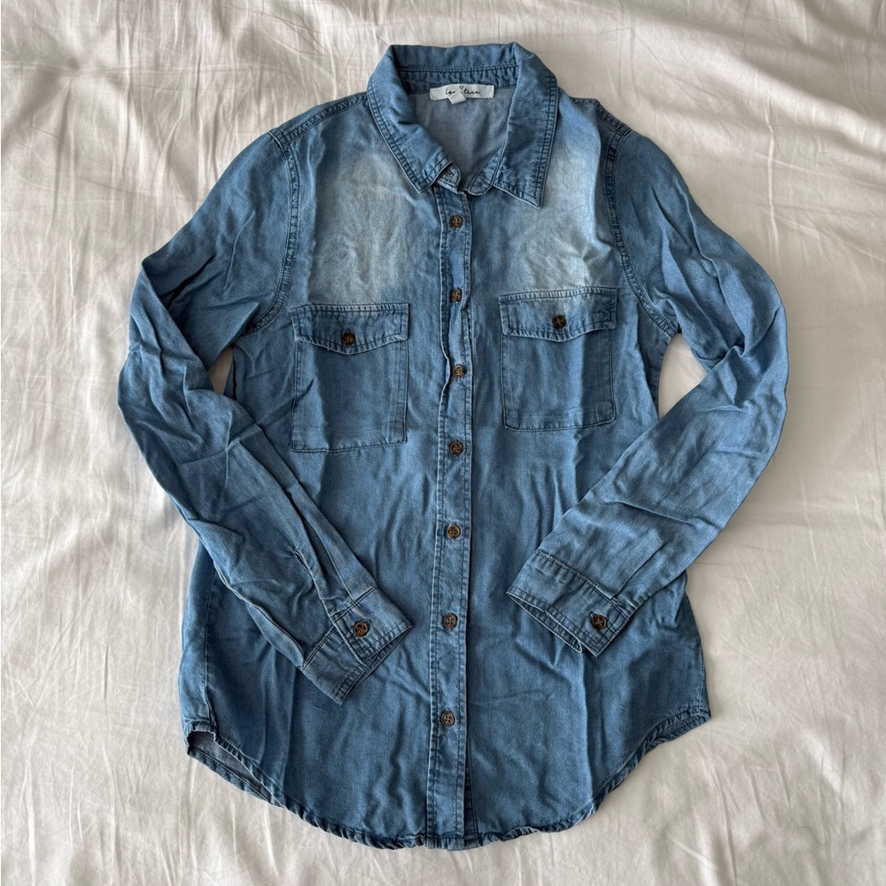 Blue Chambray Button Up Shirt